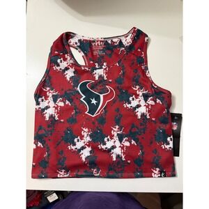 Erto NFL Houston Texans Cropped‎ Tank Top Recycled Poly XL